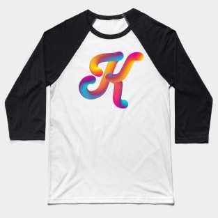 Cursive K Baseball T-Shirt